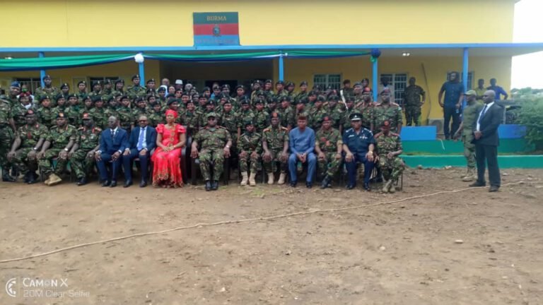 PRESIDENT JULIUS MAADA BIO EXTOLS WOMEN SOLDIERS, WARNS THEM AGAINST POLITICS IN SIERRA LEONE